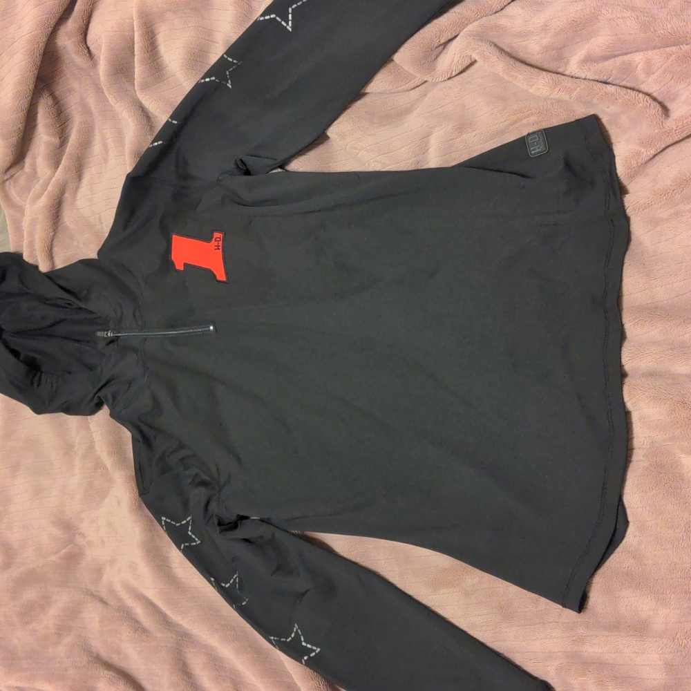 Harley Davidson Black H-D Performance L/S Knit Hoodie. Size Small. NWT